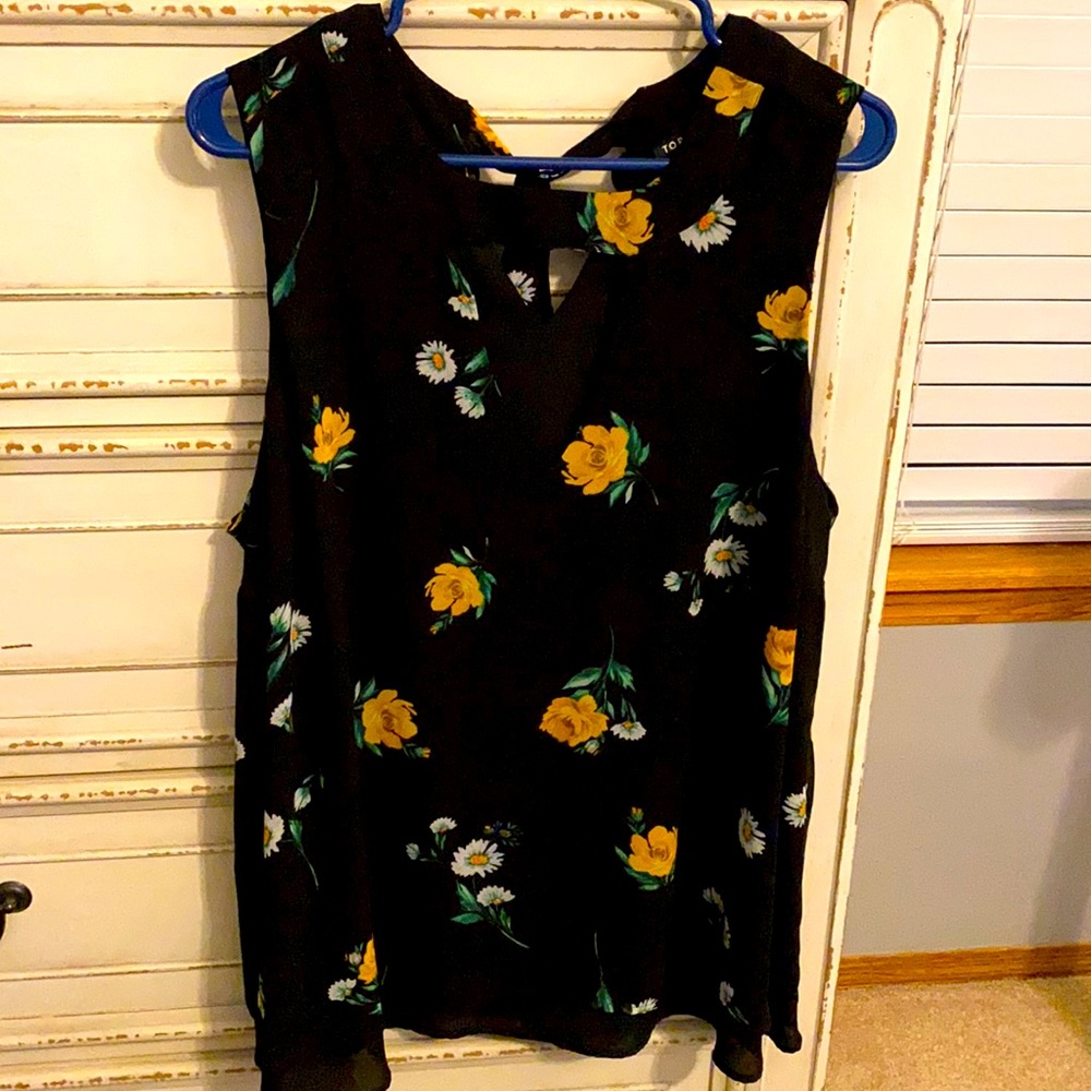 Torrid Black sleeveless blouse sz 1